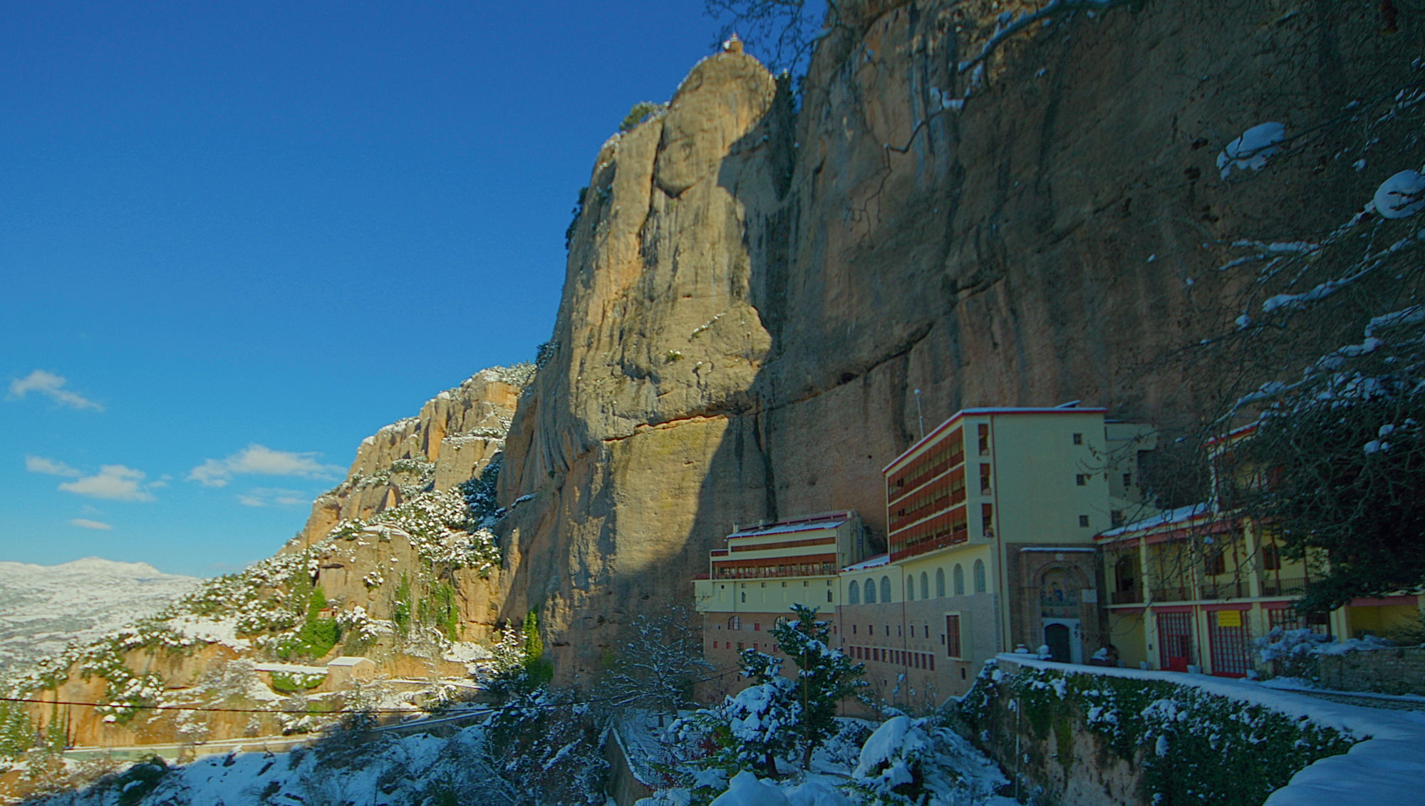 Monasteries around Mt Chelmos: Megalo Spileo monastery
