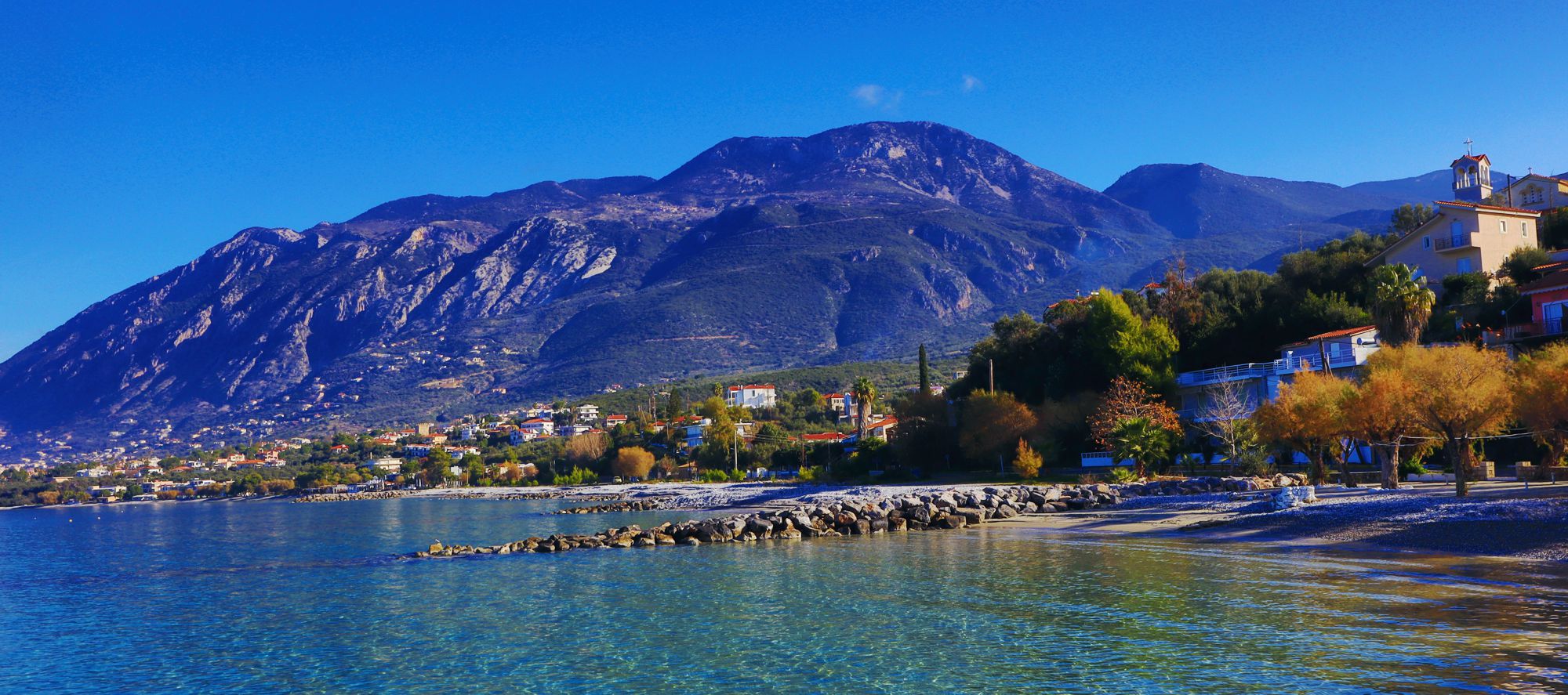 Μάνη-Αβία: Γενική εικόνα του Καλαθίου όρους από τη Μικρή Μαντίνεια Αβίας