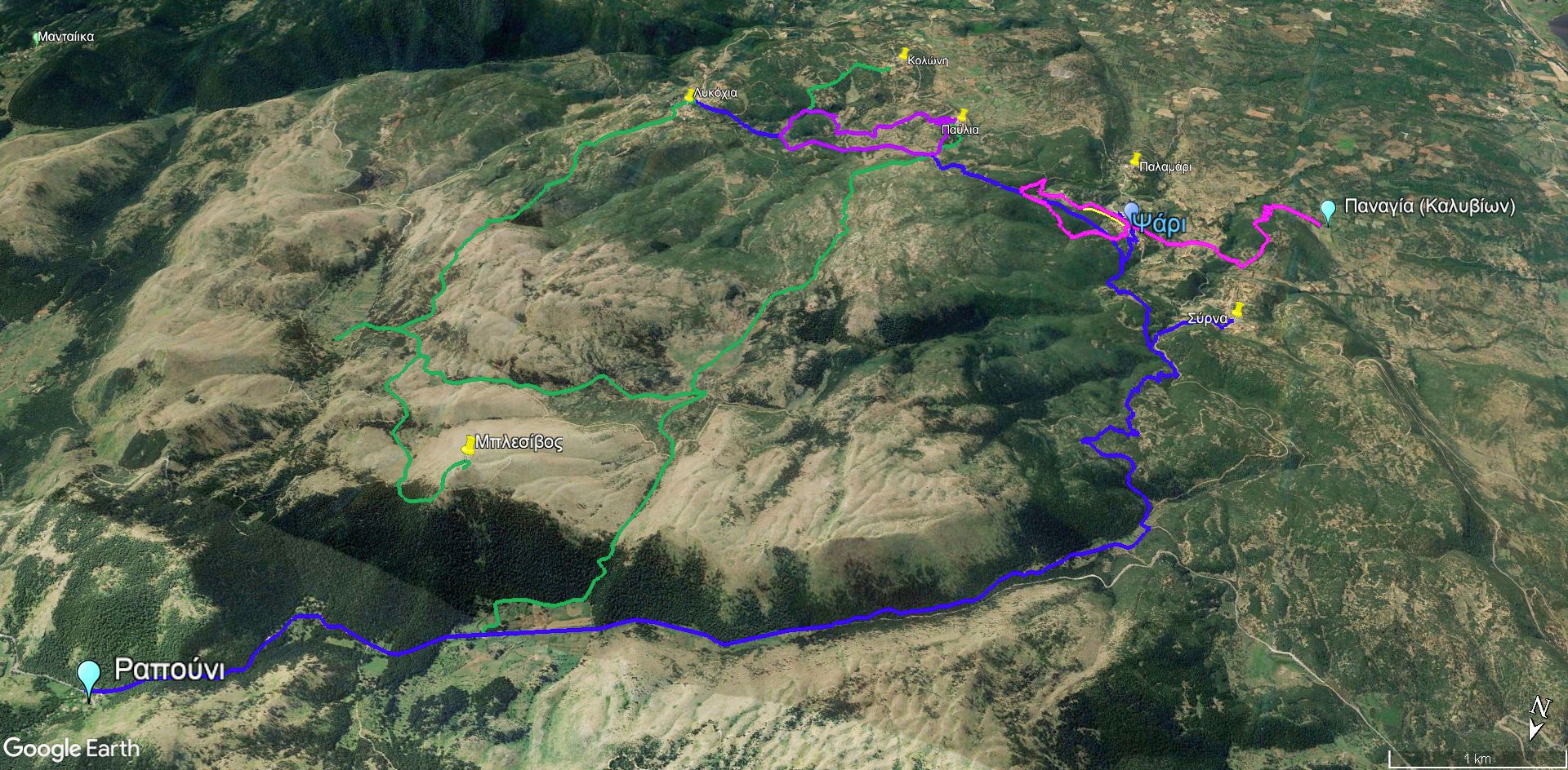 Μαίναλο topoguide