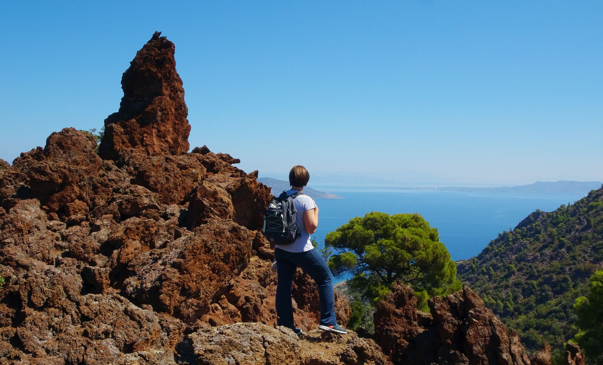 Hiking in Methana: On the Kameni Chora volcano