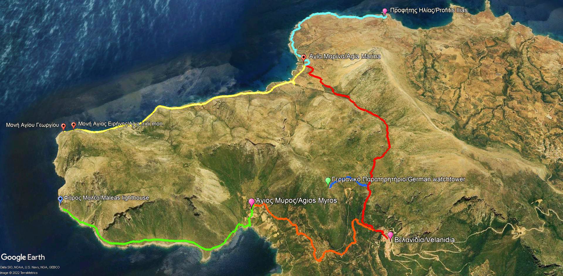 Monemvasia-Vatika topoguide: The trails of Cape Maleas