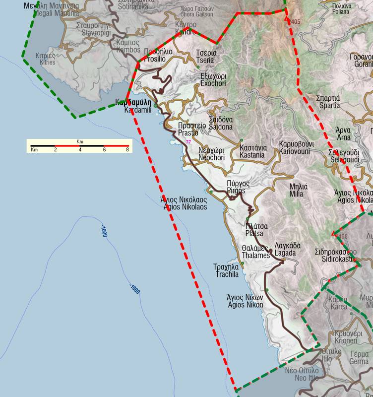Μάνη: Καρδαμύλη topoguide