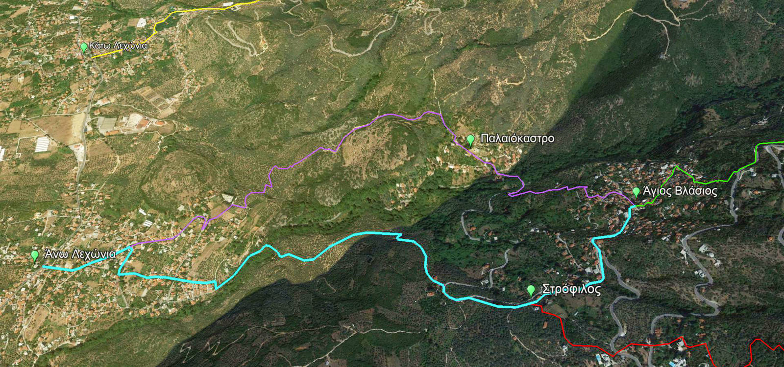 Δυτικό Πήλιο topoguide: Άγιος Βλάσιος-Στρόφιλος-Άνω Λεχώνια